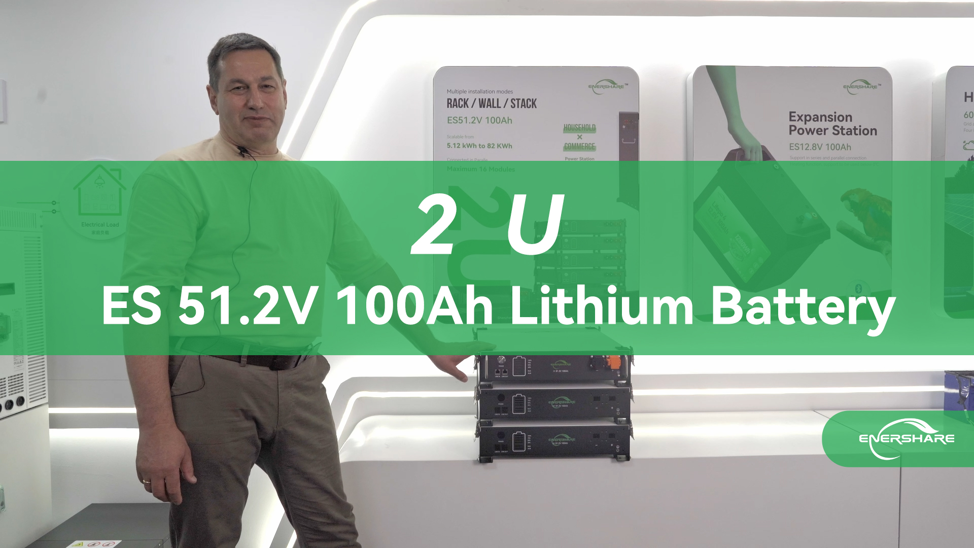 2U  51.2V 100Ah  Lithium Battery